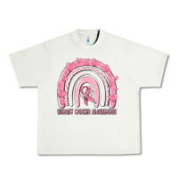 Pistachio breast cancer  awareness rainbow Urban Heavy Tee - MaliasSmallBusiness