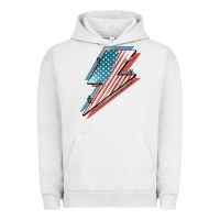 Pigment Lunar Rock American flag lightning bolt 4th of july Urban Hoodie - FaDigitalArtStudio