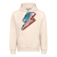 Sandshell American flag lightning bolt 4th of july Urban Hoodie - FaDigitalArtStudio