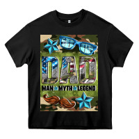 Black dad man myth legend air freshener Heavy Core Tee - HRA Design Shop