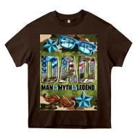 Chocolate Brown dad man myth legend air freshener Heavy Core Tee - HRA Design Shop