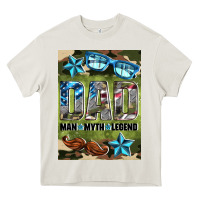 Cream dad man myth legend air freshener Heavy Core Tee - HRA Design Shop
