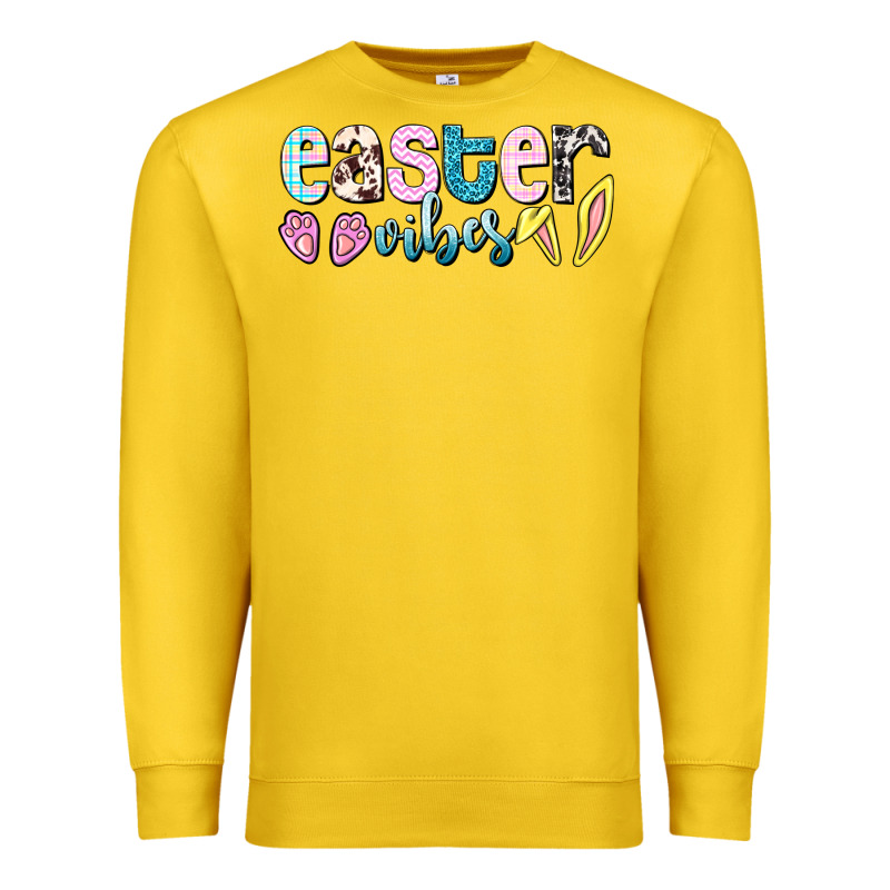 Easter Vibes Easter Day Premium Sweatshirt by HowdyJamesFarm | Teevron