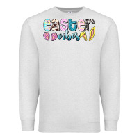 Oatmeal Heather Easter vibes Easter Day Premium Sweatshirt - HowdyJamesFarm