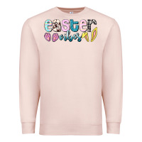 Pale Pink Easter vibes Easter Day Premium Sweatshirt - HowdyJamesFarm