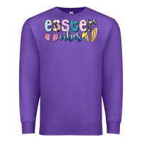 Purple Easter vibes Easter Day Premium Sweatshirt - HowdyJamesFarm