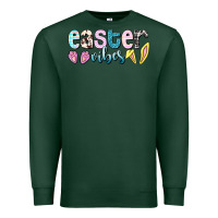 Sports Green Easter vibes Easter Day Premium Sweatshirt - HowdyJamesFarm