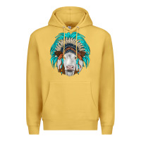 Antique Gold simmental indian headdress Premium Hoodie - JahusDesignShop