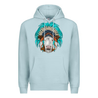 Blue Mist simmental indian headdress Premium Hoodie - JahusDesignShop