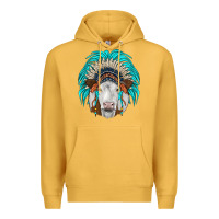 Mustard simmental indian headdress Premium Hoodie - JahusDesignShop