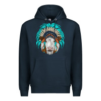 Navy simmental indian headdress Premium Hoodie - JahusDesignShop