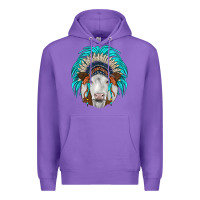 Purple simmental indian headdress Premium Hoodie - JahusDesignShop