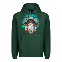 Sports Green simmental indian headdress Premium Hoodie - JahusDesignShop