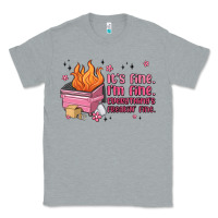 Heather Grey it's fine i'm fine everything's freakin' fine Classic Tee - MaliasSmallBusiness
