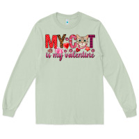 Matcha my cat is my valentine Long Sleeve Tee - NancyCooperArtShop