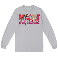 Moon Dust my cat is my valentine Long Sleeve Tee - NancyCooperArtShop