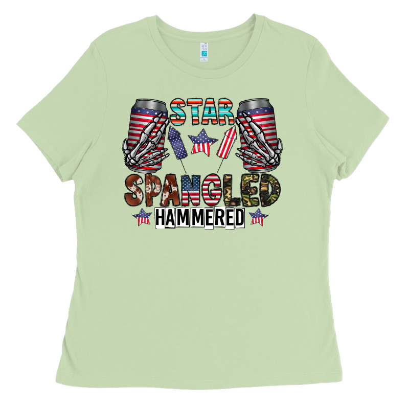 Star Spangled Hammered Ladies Tee by CowhideDigitalArt | Teevron