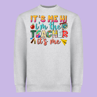 Its Me Hi Im The Teacher Its Me Nca Heavyweight Sweatshirt Designed By Nancycooperartshop