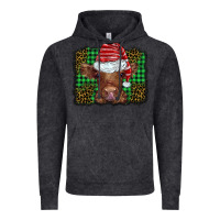 Christmas Leopard Buffalo Plaid Baby Highland Cow Vintage Hoodie | Teevron