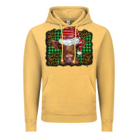 Vintage Mustard christmas leopard buffalo plaid baby highland cow Vintage Hoodie - BarkalooDesign