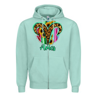 Seafoam Aries Zodiac Zipper Hoodie - Bettercallsaul