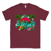 Burgundy Summer Classic Tee - CowhideDigitalArt