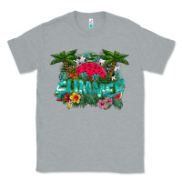 Heather Grey Summer Classic Tee - CowhideDigitalArt