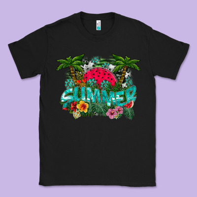 Summer Classic Tee Designed By Cowhidedigitalart