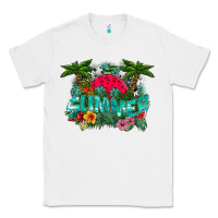 White Summer Classic Tee - CowhideDigitalArt