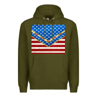 Army Green glitter american flag Premium Hoodie - TumblerDesignByShophia