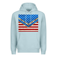 Blue Mist glitter american flag Premium Hoodie - TumblerDesignByShophia