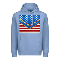 Colony Blue glitter american flag Premium Hoodie - TumblerDesignByShophia