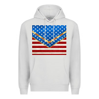 Dove Grey glitter american flag Premium Hoodie - TumblerDesignByShophia