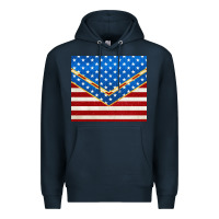 Navy glitter american flag Premium Hoodie - TumblerDesignByShophia
