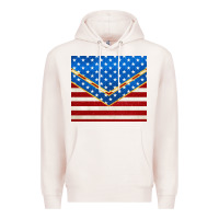 Pale Pink glitter american flag Premium Hoodie - TumblerDesignByShophia