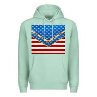 Seafoam glitter american flag Premium Hoodie - TumblerDesignByShophia