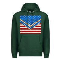 Sports Green glitter american flag Premium Hoodie - TumblerDesignByShophia