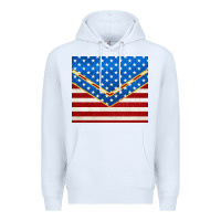 White glitter american flag Premium Hoodie - TumblerDesignByShophia