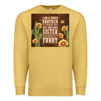 Antique Gold i am a proud brother Premium Sweatshirt - TumblerDesignByShophia