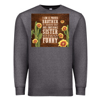 Charcoal Heather i am a proud brother Premium Sweatshirt - TumblerDesignByShophia