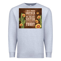 Heather Grey i am a proud brother Premium Sweatshirt - TumblerDesignByShophia