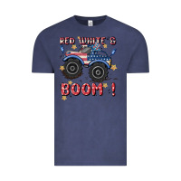 Vintage Denim 4th of july png, monster truck Vintage Tee - MaliasSmallBusiness