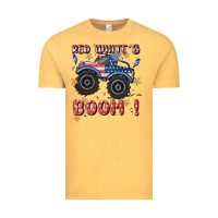 Vintage Mustard 4th of july png, monster truck Vintage Tee - MaliasSmallBusiness