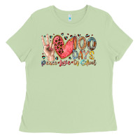 Matcha peace love 100 days of school Ladies Tee - RacoonDesign