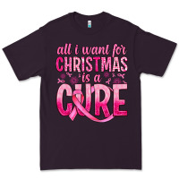 Plum all i want for christmas is a cure Premium Tee - JahusDesignShop
