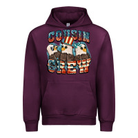 Mauve Wine Cousin crew Urban Hoodie - FaDigitalArtStudio