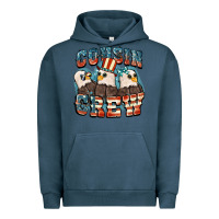 Pigment Midnight Navy Cousin crew Urban Hoodie - FaDigitalArtStudio