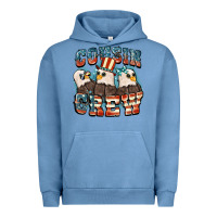 Pigment Pebble Blue Cousin crew Urban Hoodie - FaDigitalArtStudio