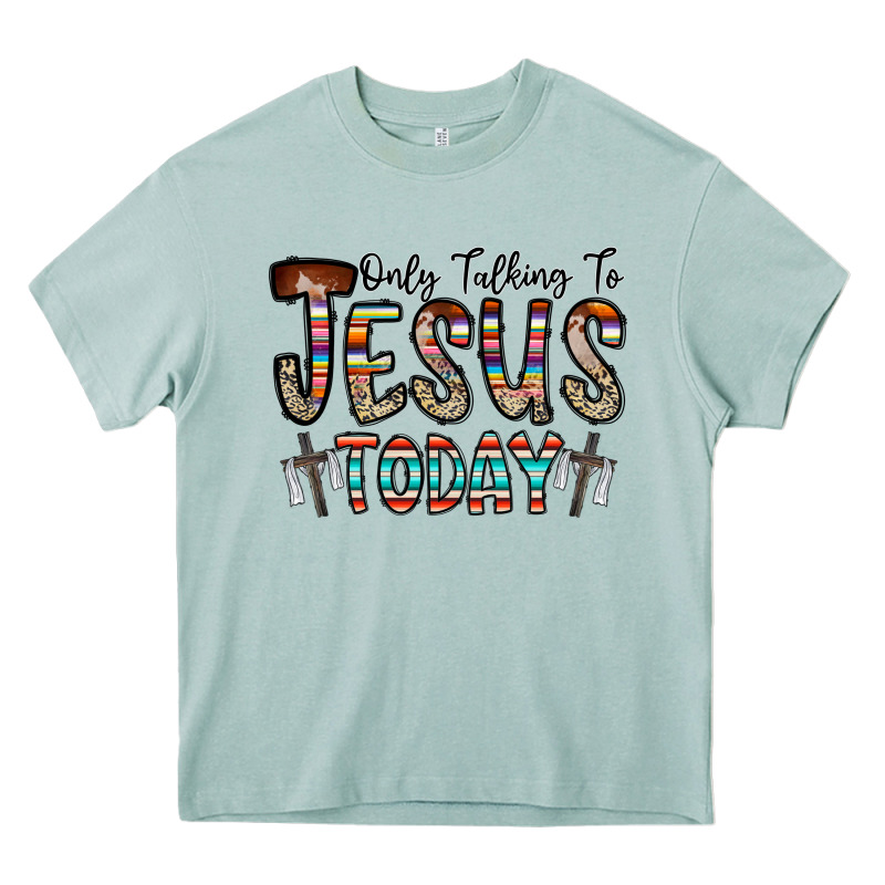 Only Talking Jesus Today Heavy Core Tee by CowhideDigitalArt | Teevron
