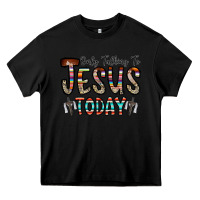 Black only talking jesus today Heavy Core Tee - CowhideDigitalArt